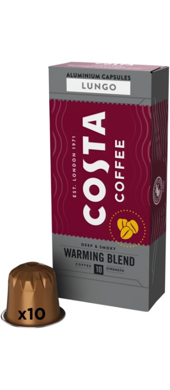 Costa Coffee Warming Blend Lungo, Deep & Smoky, 10er Kapseln *