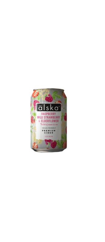 Älska Cider Raspberry, Wild Strawberry & Elderflower
